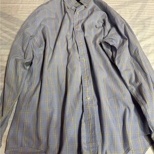 Mens Ralph Lauren Yarmouth Button Up Shirt Size 15.5, 34/35
